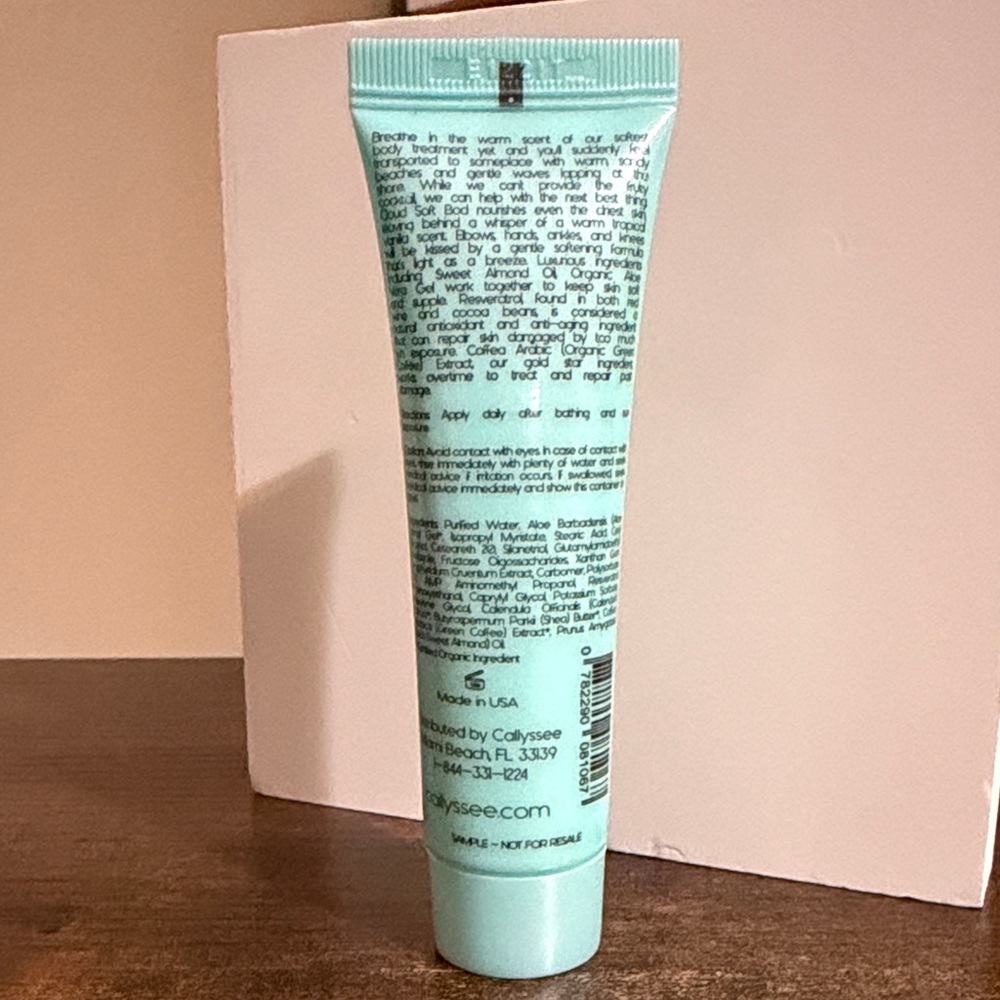 3/$15🌸 Callyssee Cloud Soft Bod Vanilla Lotion- Travel Size - Picture 2 of 3